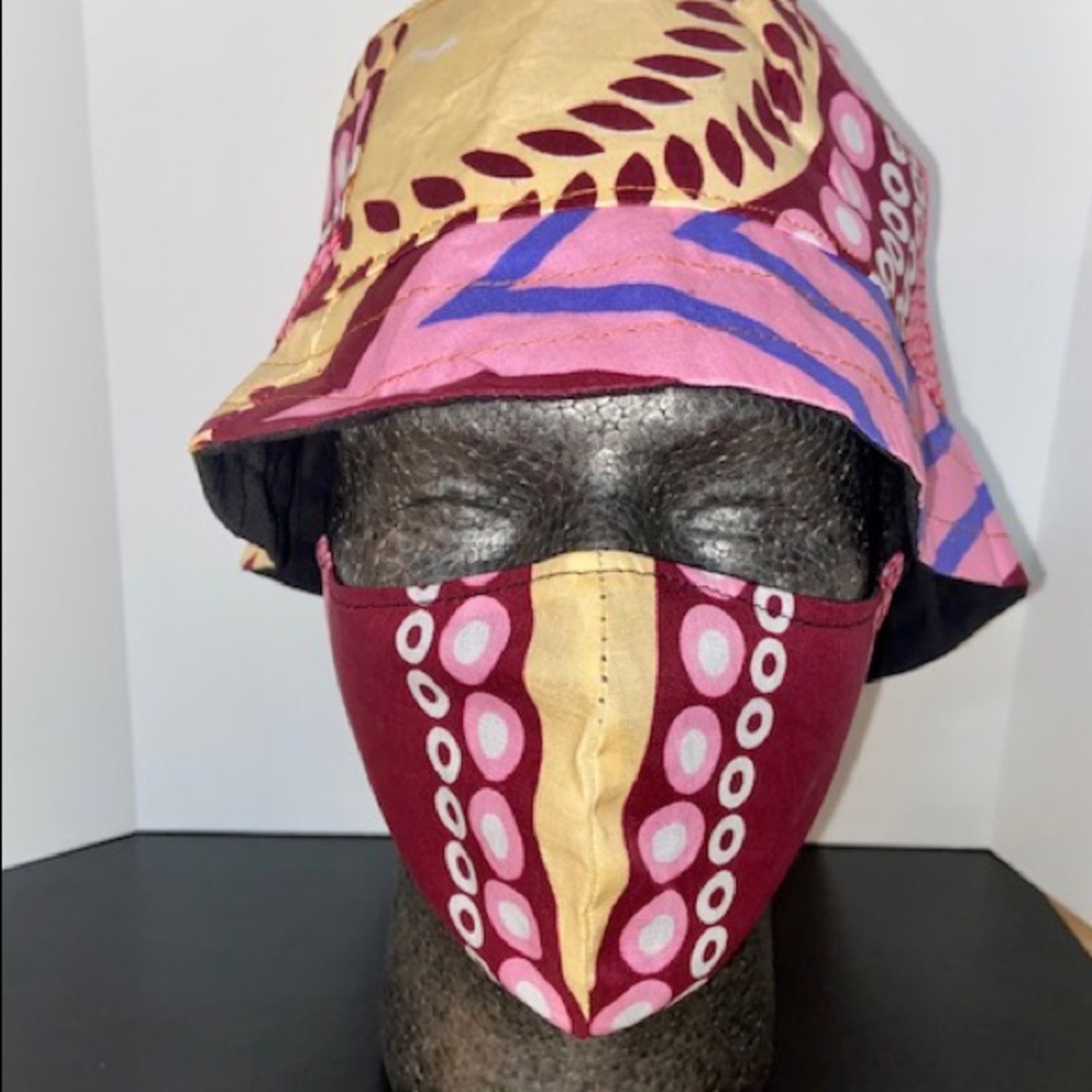 Handcrafted Bucket Hat and Fabric Face Mask